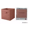 CUBE RANGEMENT INTISSÉ COULEUR ROSE TOMETTE 30x30x30cm