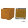 CUBE RANGEMENT INTISSÉ JAUNE AMBRE 30x30x30cm