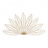 DECO MURALE FEUILLE FLORALY 158X80CM ROT