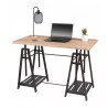 BUREAU "DOCK" D'ARCHITECTE AVEC TRÉPIEDS 120x59xH75cm