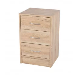 MEUBLE CHEVET 3 TIROIRS 38x34xH60cm