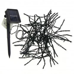 GUIRLANDE SOLAIRE 100 LED BLANC FROID -