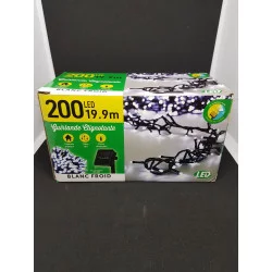 GUIRLANDE SOLAIRE 200 LED BLANC FROID