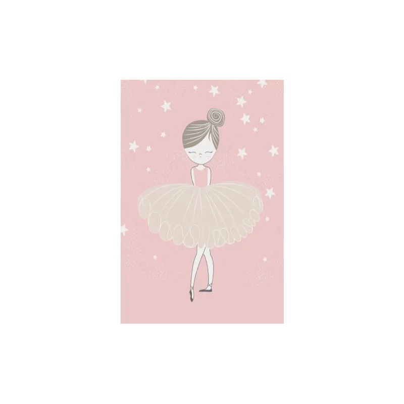 TAPIS DANSEUSE TUTU 100X150CM ROSE