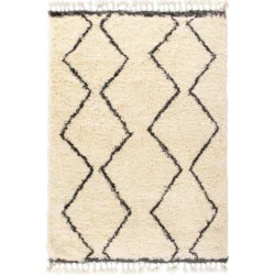 TAPIS SCANDINAVE 100x150CM BLANC POILS L
