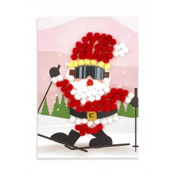 Kit tableau pompons Père Noël