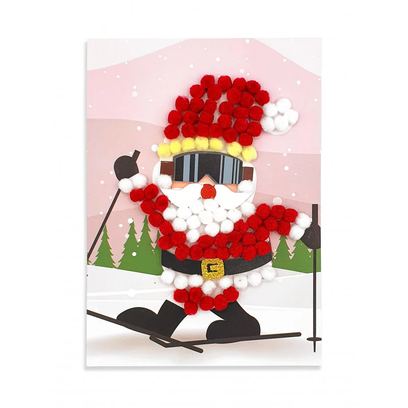 Kit tableau pompons Père Noël