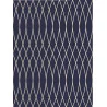 TAPIS BLEU NUIT ET OR YASMINE 120x170cm