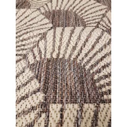 TAPIS FLOX NOIR ET BRUN 150x200cm
