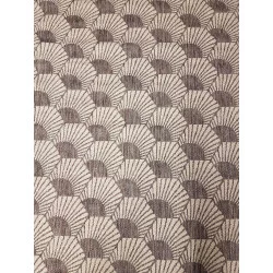 TAPIS FLOX NOIR ET BRUN 150x200cm