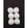 BOULE POLYSTYRÈNE BLANCHE PACK 6 PIÈCES D5cm