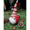 PHOTOPHORE PÈRE NOËL BONNET RAYÉ ROUGE ET BLANC H16.5cm PHOTOPHORE PÈRE NOËL BONNET RAYÉ ROUGE ET BLANC H16.5cm