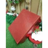BOITE CADEAU ROUGE PAILLETTES N3
