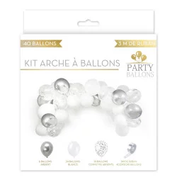 KIT ARCHE A BALLONS ARGENT