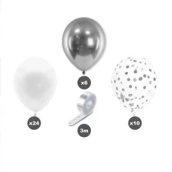 KIT ARCHE A BALLONS ARGENT