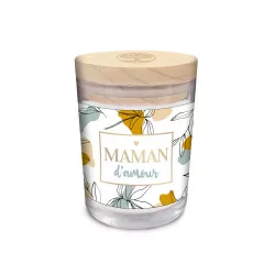 BOUGIE VERRE "MAMAN D AMOUR"