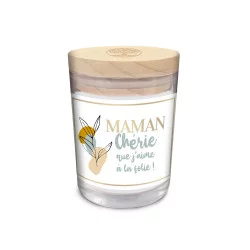 BOUGIE VERRE "MAMAN CHERIE"