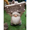 GNOME AVEC PANCARTE WELCOME LED