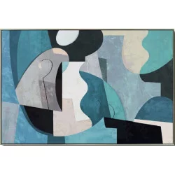 CADRE MODERNE ARTY BLEU 80X120cm