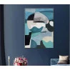 CADRE MODERNE ARTY BLEU 80X120cm