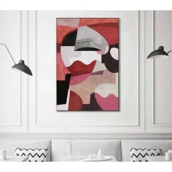 CADRE MODERNE ARTY ROSE 80X120cm