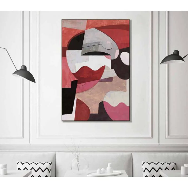CADRE MODERNE ARTY ROSE 80X120cm CADRE MODERNE ARTY ROSE 80X120cm
