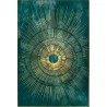 TOILE ENCADRÉE DORÉE VERT ORIGINE 80x120cm