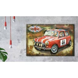 CADRE METAL AUSTIN MINI UNION JACK 80X12