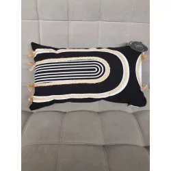 COUSSIN MILAZZO NOIR 30x50cm