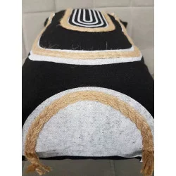 COUSSIN MILAZZO NOIR 30x50cm