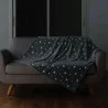 PLAID PHOSPHORESCENTE FLUO NIGHT GRIS 125x150cm