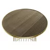 BOUT DE CANAPE FILAIRE DOREE ET PLATEAU