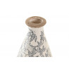 VASE FLEURS BLANC ROMANTIQUE CERAMIQUE 1