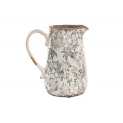 PICHET FLEURS BLANC ROMANTIQUE GRES 17X1