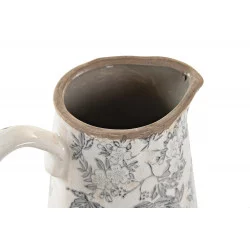 PICHET FLEURS BLANC ROMANTIQUE GRES 17X1