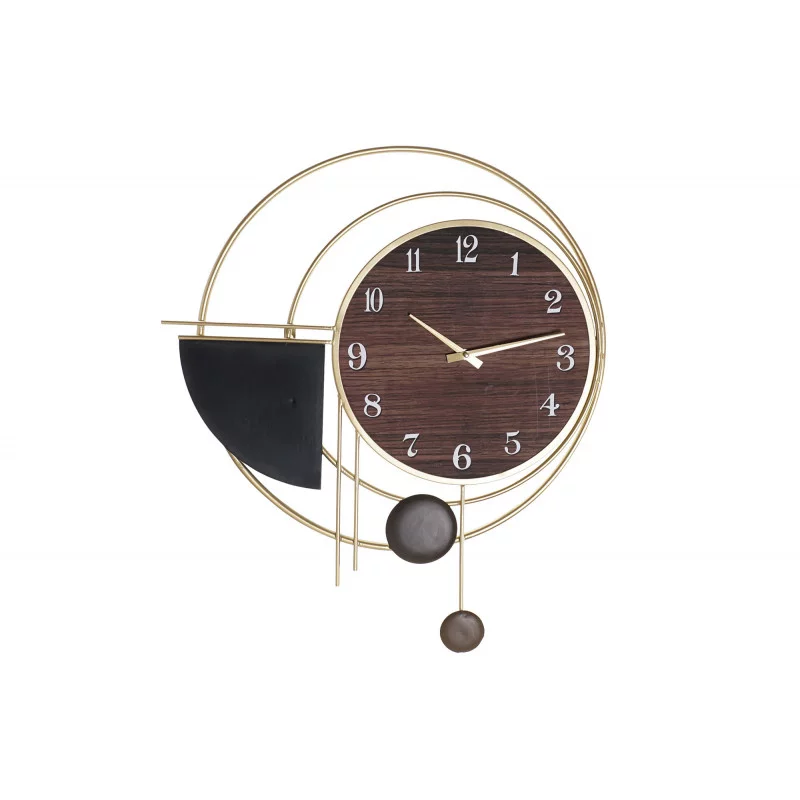 PENDULE ARTY 60X4,5X60 GRAPHIQUE FER DOR