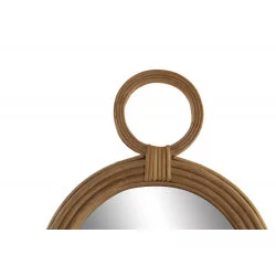 DOUBLE MIROIR ROTIN 41X2X83 NATUREL