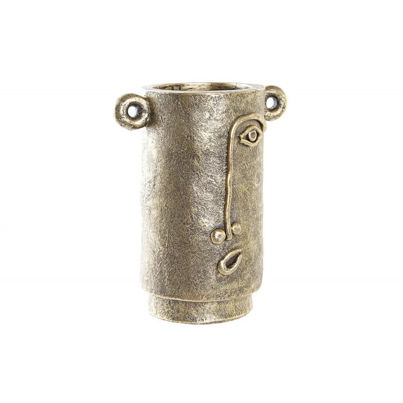 VASE VISAGE DORE NAIF 29X19,5X36