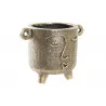 VASE POT VISAGE DORE SUR PIED NAIF 33X23