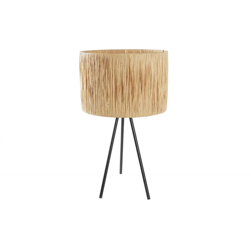 LAMPE RAFIA TREPIED 30X30X51