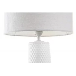 LAMPE NID D'ABEILLE BLANC 30X30X60 PORCE