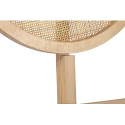 TETE DE LIT CANNAGE RONDS 160X3X130 NATU