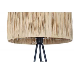 LAMPADAIRE TREPIED RAFIA 56X46X140 METAL