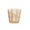 CORBEILLE METAL ASPECT CANNAGE NATUREL