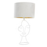 LAMPE FILAIRE VISAGE BLANC 24X24X45 ABAT