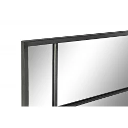 MIROIR FER FORGE METAL NOIR TGM 90X1,8X