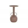 PETITE TABLE ROSE MAT FORME VASE ALUMINI