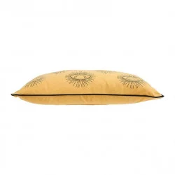HOUSSE DE COUSSIN RECTANGLE YEUX JAUNE NOIR 30x50cm