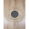 MIROIR ROTIN ÉVENTAIL D50cm