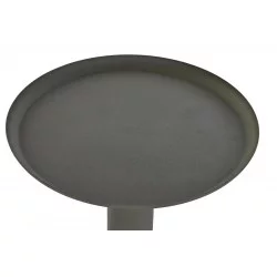 PETITE TABLE D'APPOINT ALUMINIUM KAKI MAT FORME VASE D35xH62cm